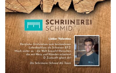 Herzliche Gratulation Valentino!